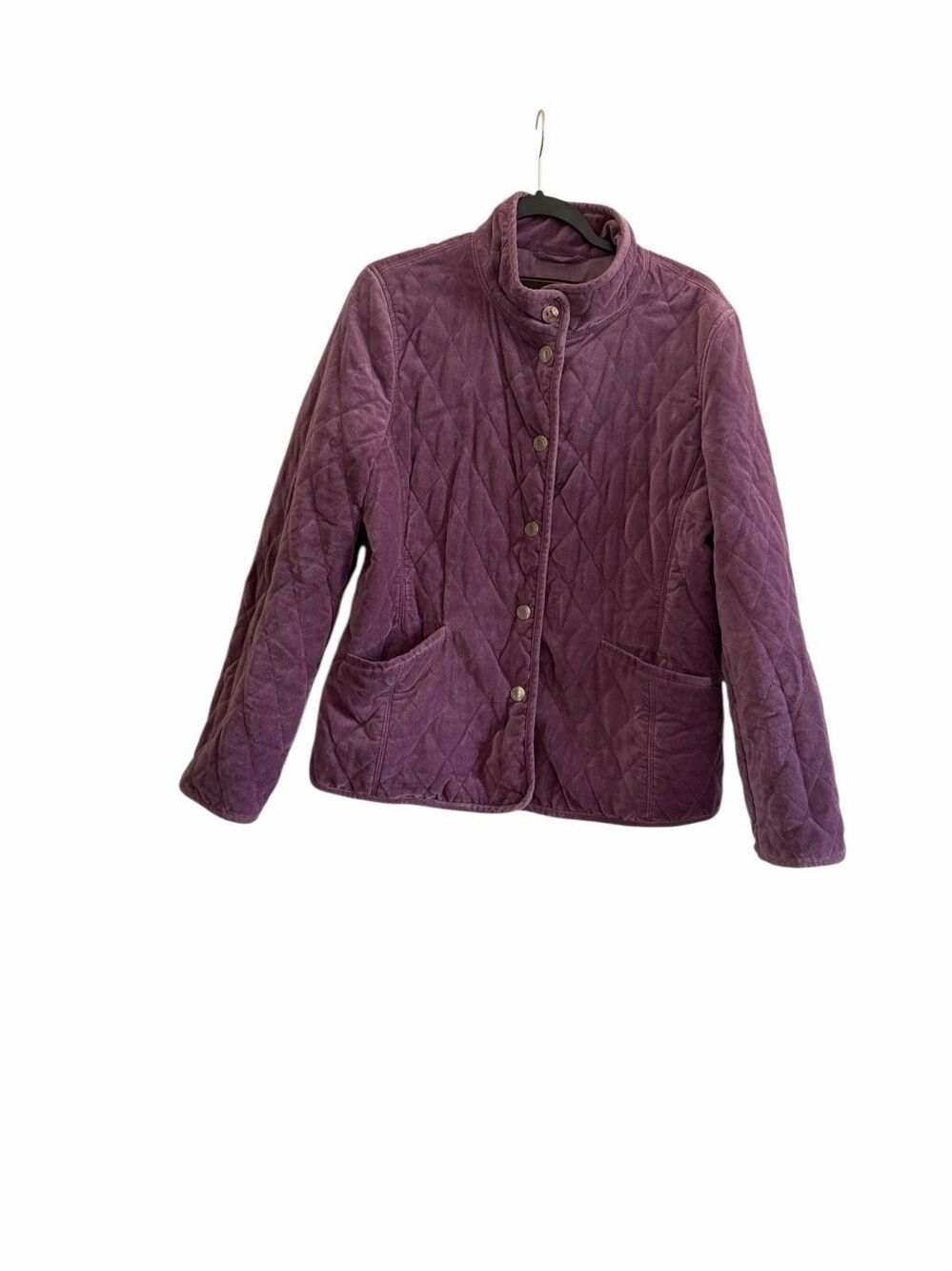 Coach Purple velvet coach jacket Size L